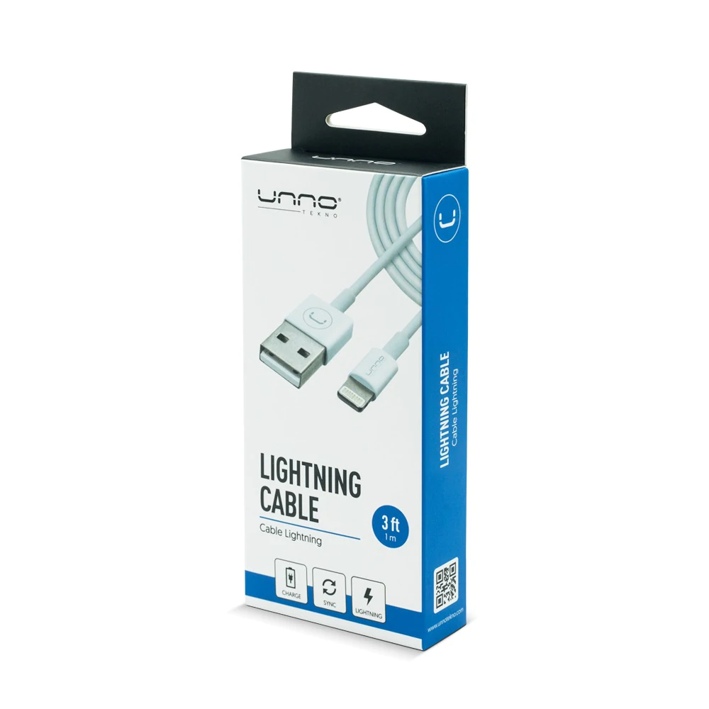 ▷ Unno Tekno Cable USB C a Lightning (CB4072WT) ©