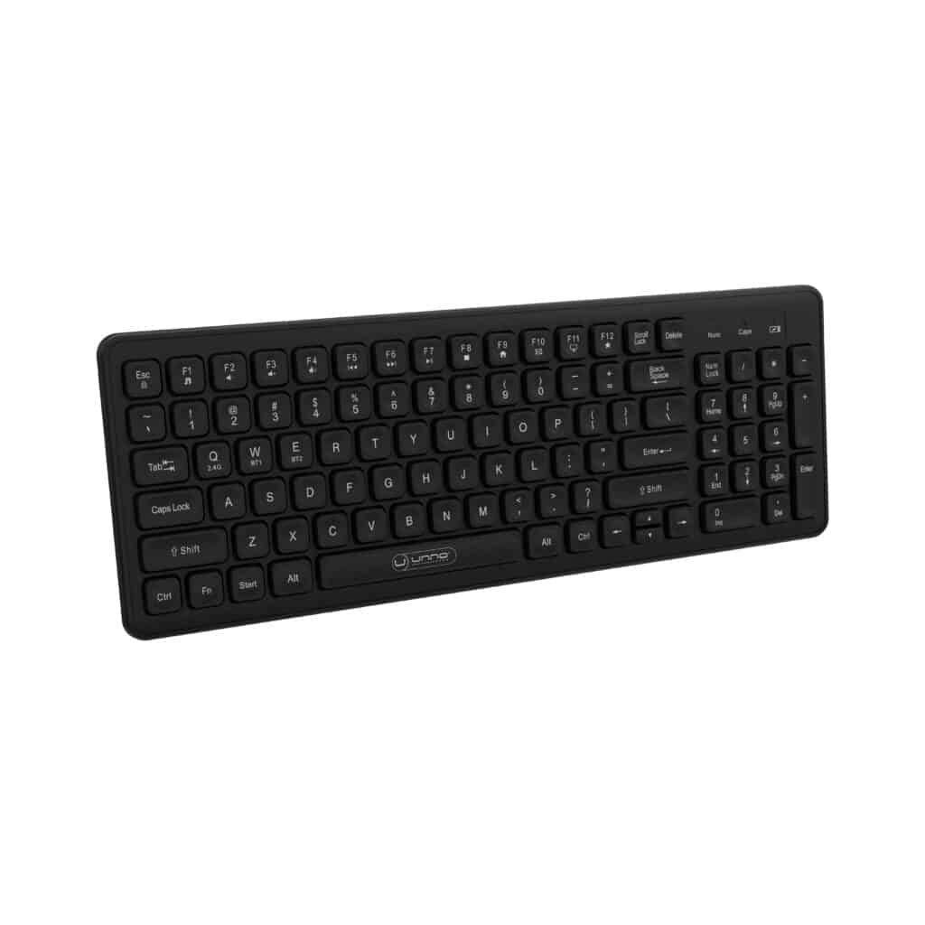 KEYPRO MULTI-DEVICE WIRELESS KEYBOARD | ENGLISHKB6766BK | Unno Tekno