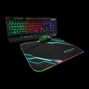 BRAVE BRV84 - COMBO DE TECLADO, RATÓN Y ALFOMBRILLA PARA GAMING<br/>KB6784BK</br>