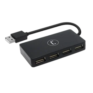 HUB USB 2.0 DE 4 PUERTOS<br/>HB1008BK