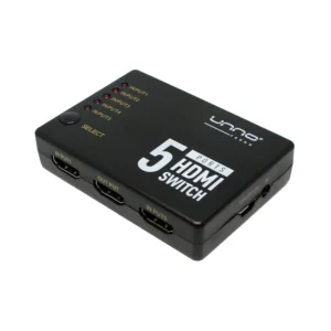 5 PUERTOS CONMUTADOR HDMI 4K<br/>HB1203BK