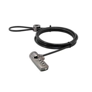 CERRADURA DE SEGURIDAD SIN LLAVE PARA PORTÁTILES<br/>KL6005BK</br>