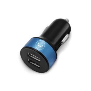 CARGADOR DE COCHE USB DE DOBLE PUERTO | 2,1 A<br/>PW5002BK