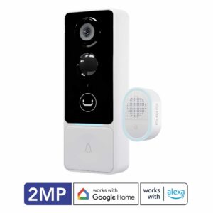 VIDEOPORTERO WIFI INTELIGENTE SIN CABLES BELL1 CON TIMBRE