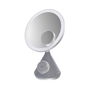 DIVAGLOW VANITY MIRROR W/ WIRELESS CHARGER AND SPEAKER<br>SP9229GY</br>