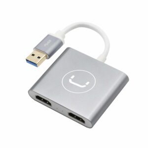 ADAPTADOR USB A A DOBLE PUERTO HDMI<br/>HB1102SV</br>