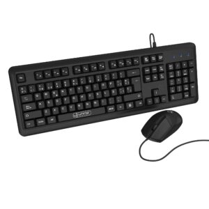 WORKSPACE DUO WIRED KEYBOARD & MOUSE COMBO | SPANISH<br>KB6722BK</br>