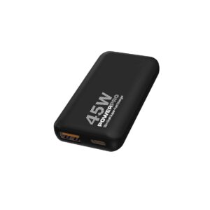 CARGADOR DE PARED POWERPRO SLIM DUAL PORT GAN | PD45W<br/>PW5069BK</BR>